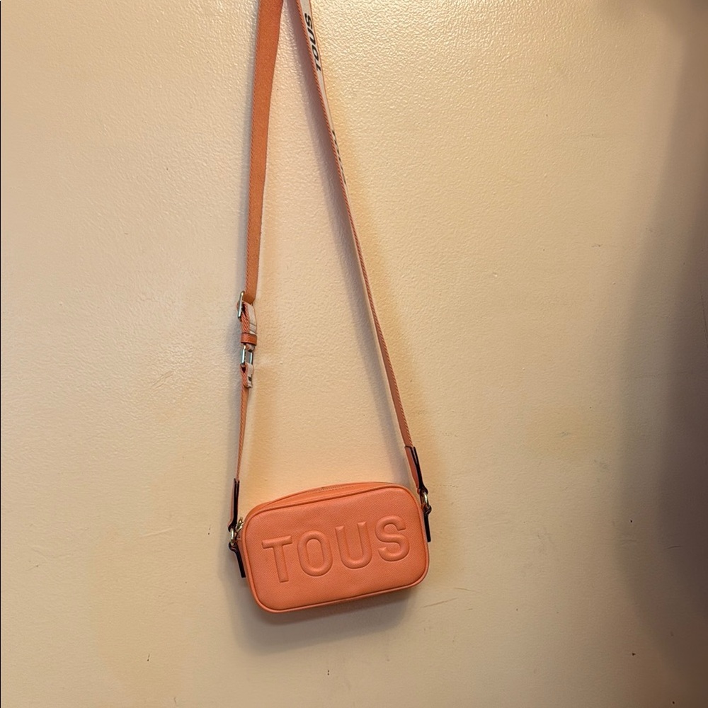 Orange Tous La Rue crossbody reporter bag